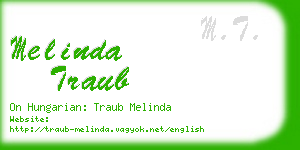 melinda traub business card